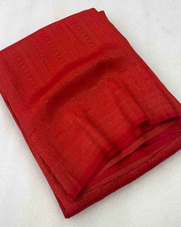 Red Soft Pattu Silk Saree