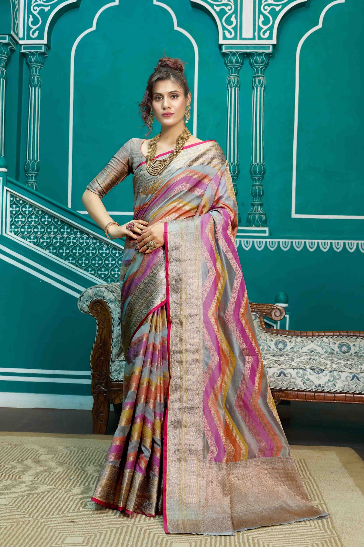 Organza kanjeevaram sarees best sale