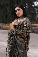 Black Woven Patola Silk Saree